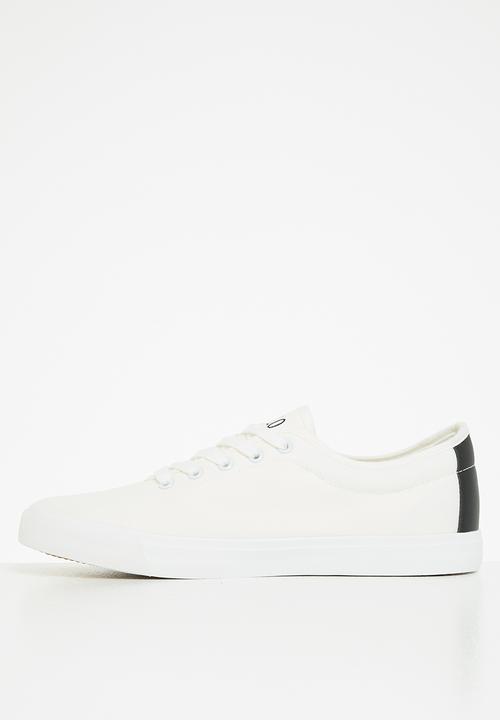 POLO - Ivan contrast side flash sneaker - white