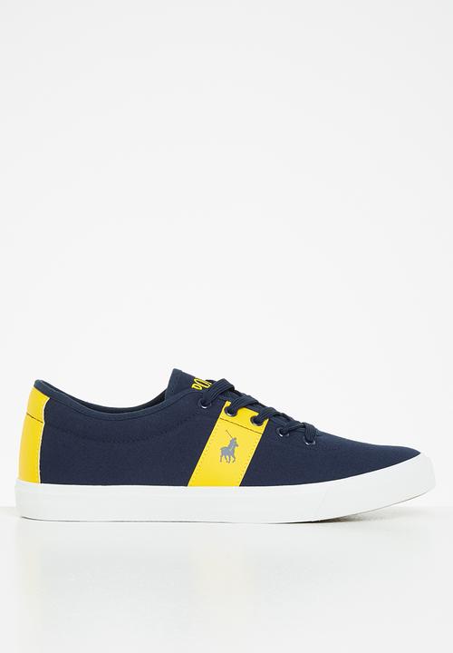 POLO - Ivan contrast side flash sneaker - navy