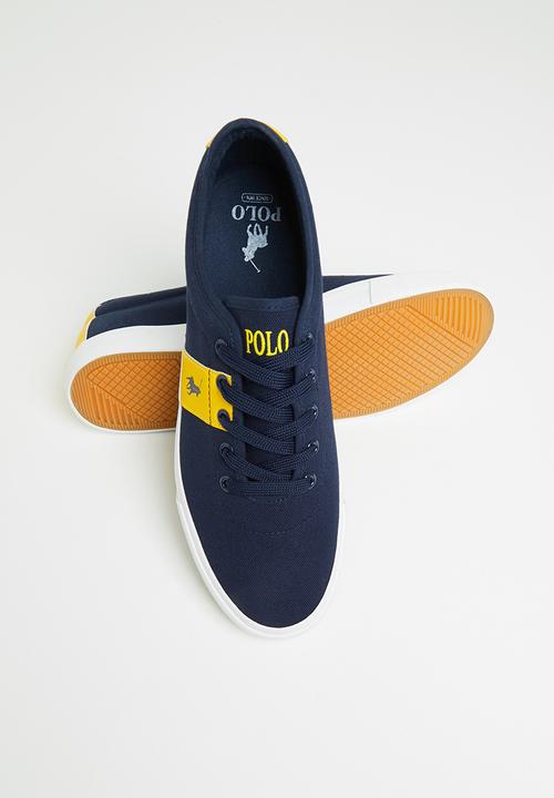 POLO - Ivan contrast side flash sneaker - navy