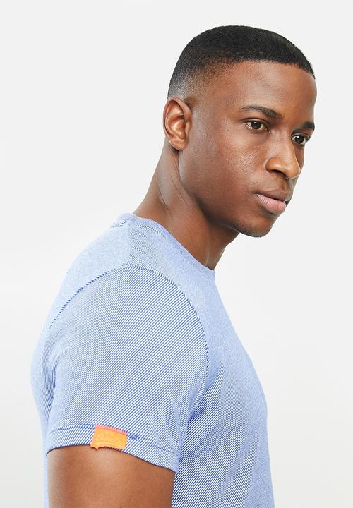Superdry. - Ol vintage emb crew tee - blue