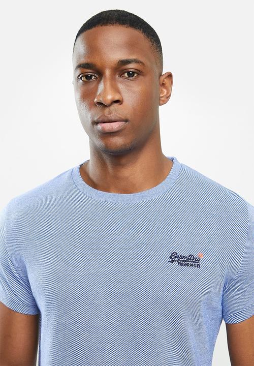 Superdry. - Ol vintage emb crew tee - blue