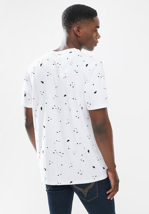 Cutty - Avery box fit fashion tee - white