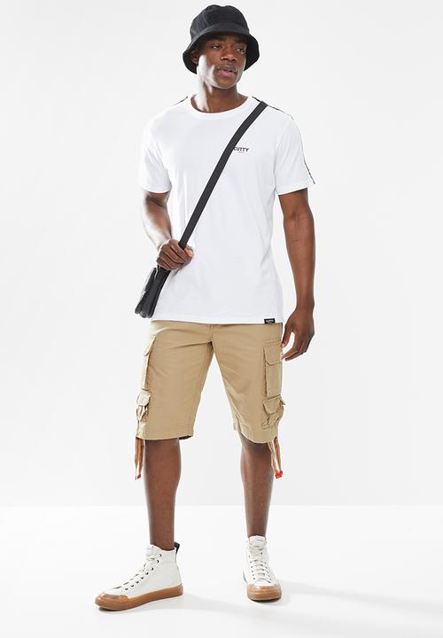 Cutty - Pace box fit fashion tee - white