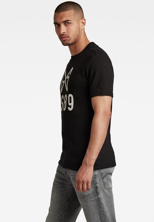 G-STAR - Butterfly logo r t - dk black