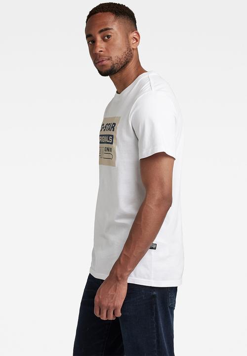 G-STAR - Originals logo r t - white