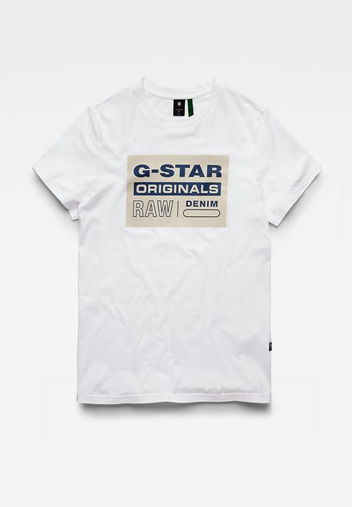 G-STAR - Originals logo r t - white