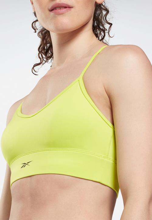Reebok - Wor tri back padded bra - acid yellow