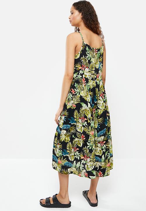 Volcom - Snakedown dress - black tropical