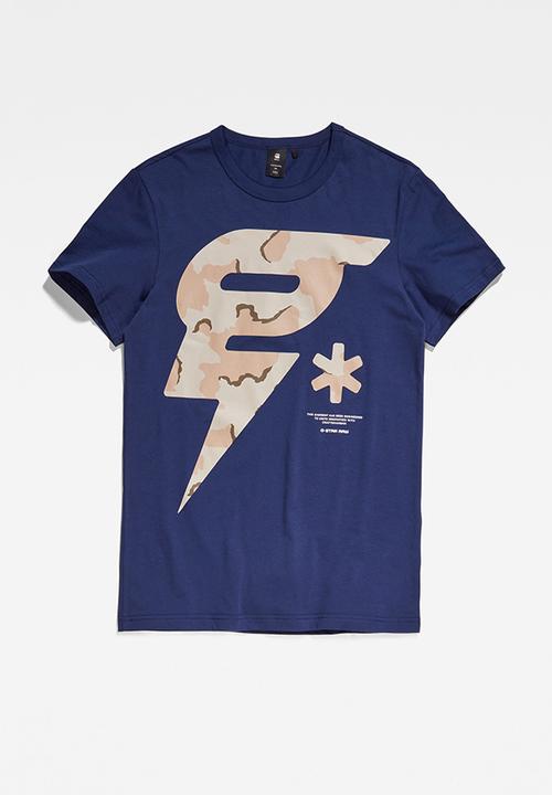 G-STAR - Graphic 13 r t s\s - imperial blue