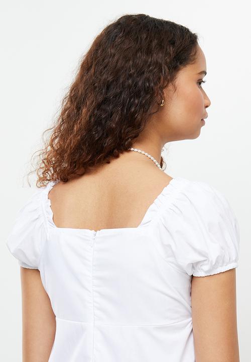 Cotton On - Woven petite lily mini dress - white