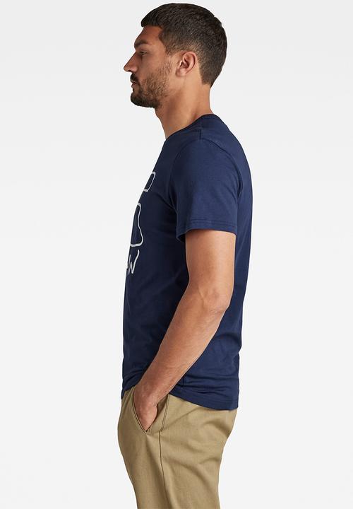 G-STAR - Graphic 10 r t s\s - imperial blue