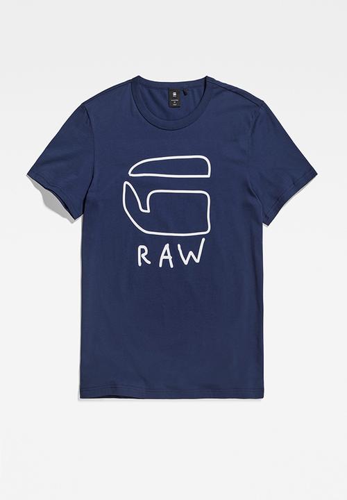 G-STAR - Graphic 10 r t s\s - imperial blue