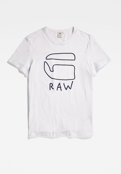 G-STAR - Graphic 10 r t s\s - white