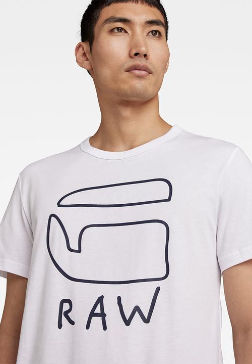 G-STAR - Graphic 10 r t s\s - white