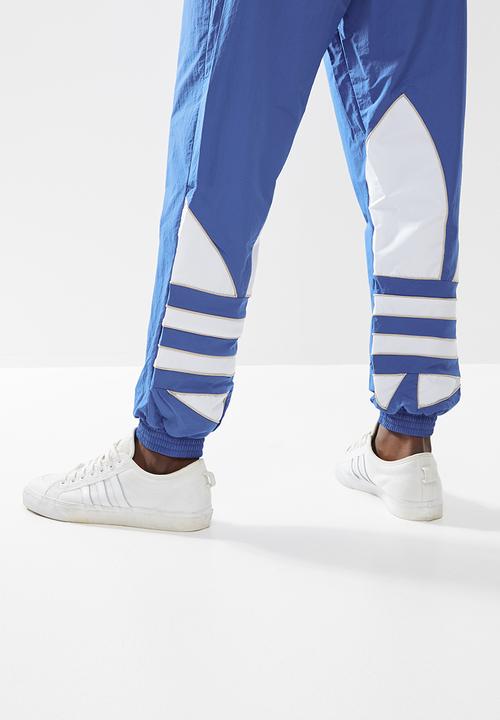 adidas Originals - Men Big Trefoil Colorblock Woven Track Pants- blue 