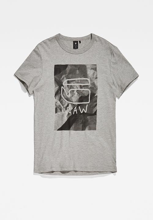 G-STAR - Graphic 9 r t s\s - grey htr