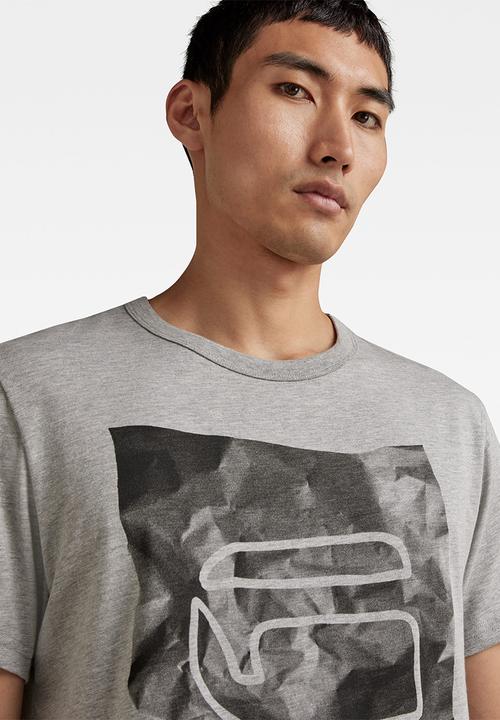 G-STAR - Graphic 9 r t s\s - grey htr