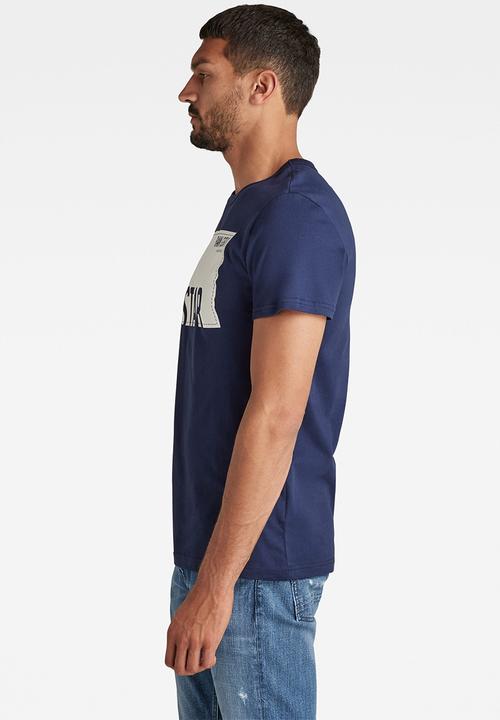 G-STAR - Graphic 8 r t s\s - imperial blue