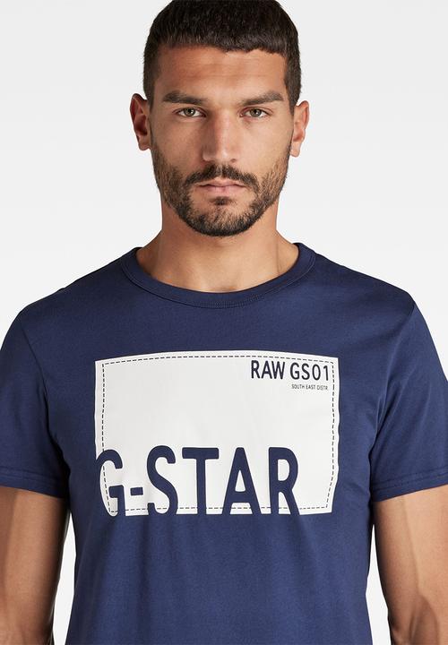 G-STAR - Graphic 8 r t s\s - imperial blue
