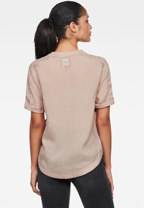 G-STAR - Woven tee  - lt skin