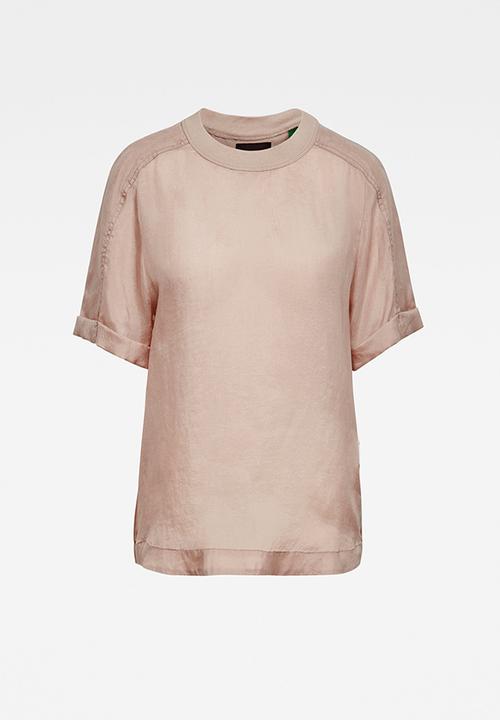 G-STAR - Woven tee  - lt skin