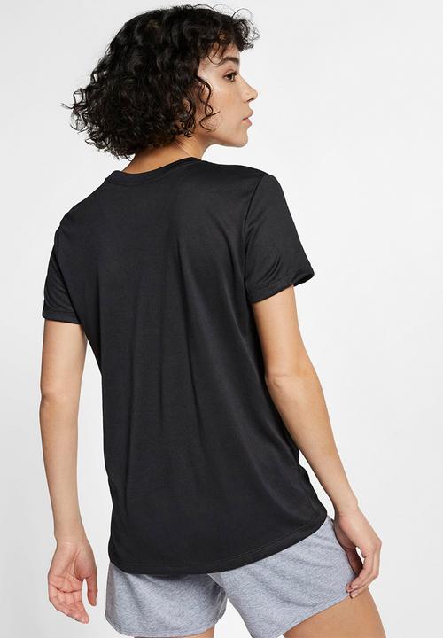 Nike - W nk dry leg tee crew - black