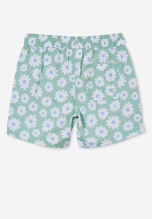 Cotton On - Bailey board short - dusk blue/daisy