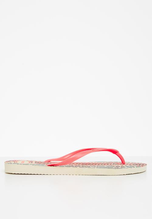 Havaianas - Slim animals - beige & coral