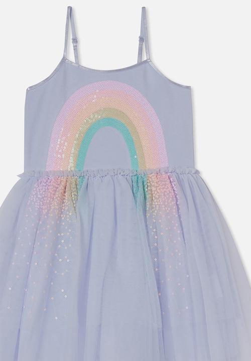 Cotton On - Iris dress up dress  - morning blue/rainbow