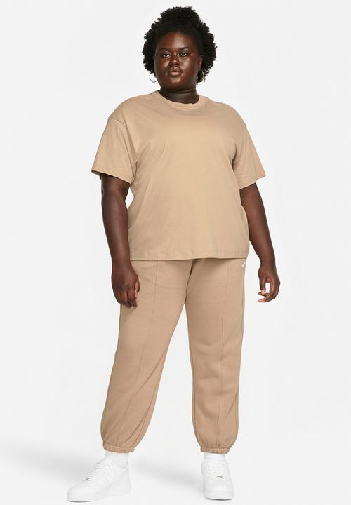 Nike - Plus  nsw estl flc mr pt clcn - hemp/white