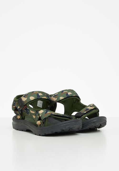 Pierre Cardin - Camo sandal - green