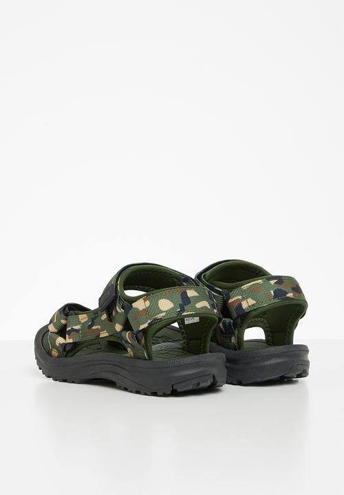 Pierre Cardin - Camo sandal - green