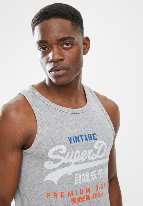 Superdry. - Vl tri vest - silver glass feeder