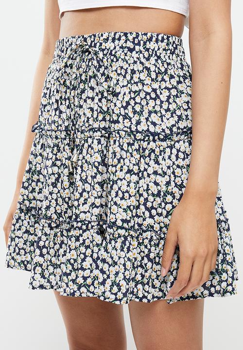 dailyfriday - Tiered mini skirt - multi