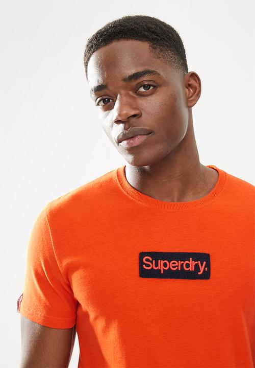 Superdry. - Cl workwear tee - volcanic lava orange