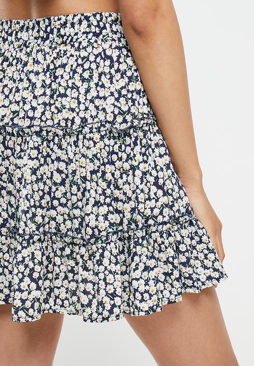 dailyfriday - Tiered mini skirt - multi