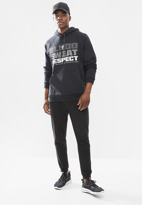 Under Armour - UA Project Rock Rival Fleece hd - black
