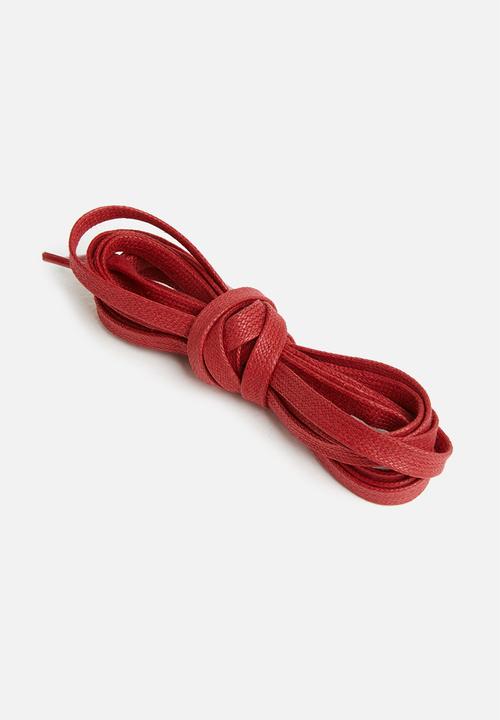 Binder - Waxed shoe laces 160cm - red