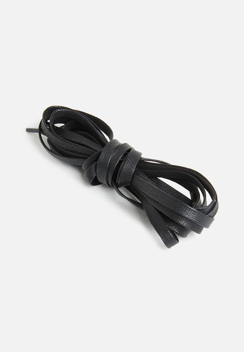 Binder - Waxed shoe laces 160cm - black