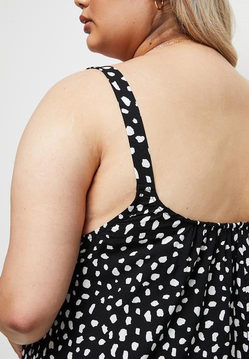 edit Plus - Easy fitting jumpsuit - black speckle