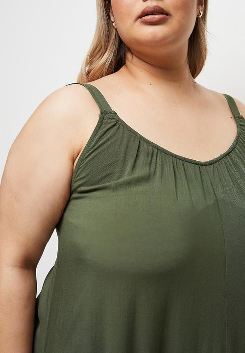 edit Plus - Easy fitting jumpsuit - olive
