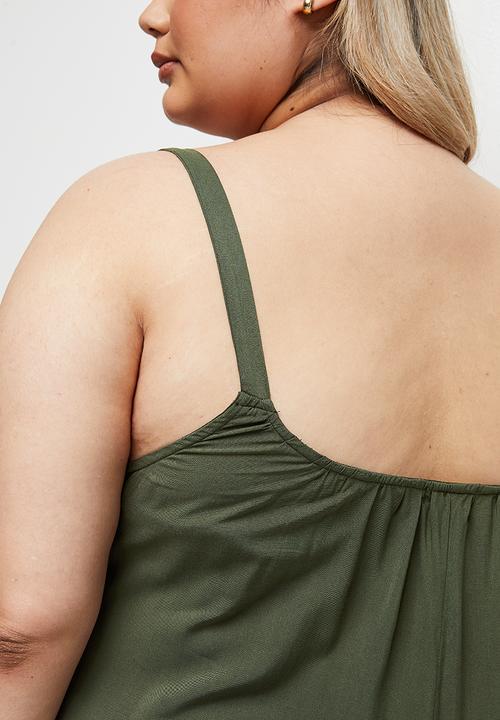edit Plus - Easy fitting jumpsuit - olive