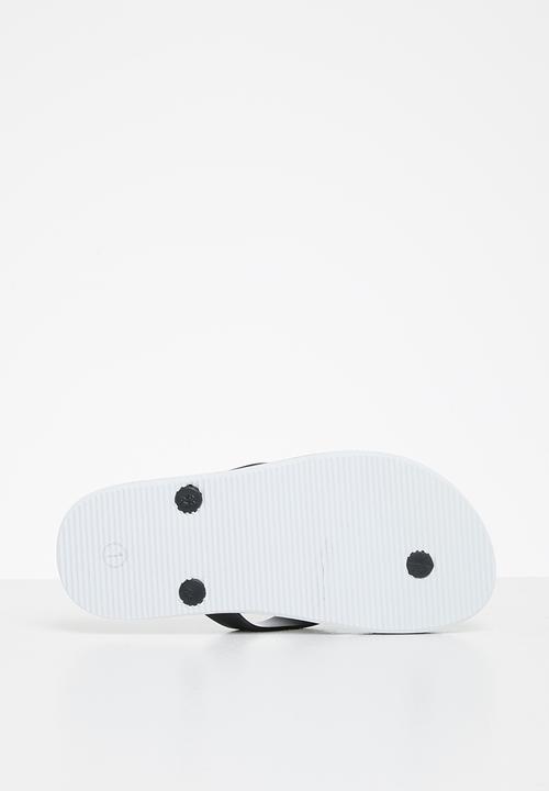 POLO - Boys calvin big pony flip flop - black