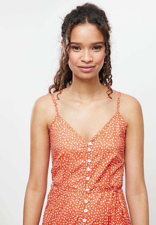 dailyfriday - Button down midi dress - rust