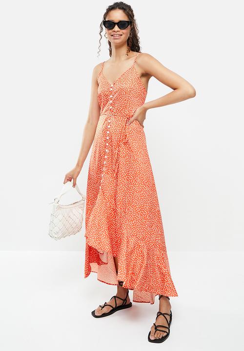 dailyfriday - Button down midi dress - rust