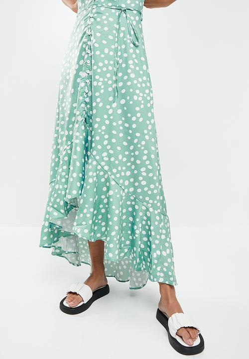 dailyfriday - Button down midi dress - green