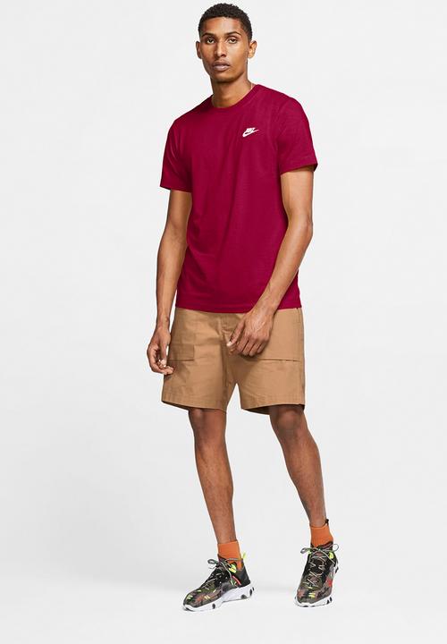 Nike - NSW Club Tee - pomegranate/white