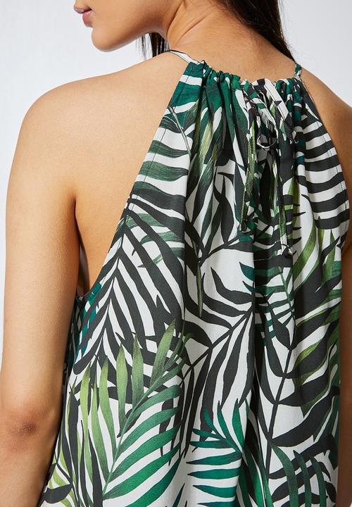 Superbalist - Short halter dress - green 