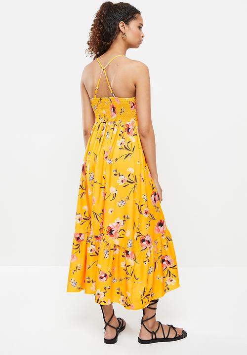 dailyfriday - Asymmetrical maxi dress - yellow 