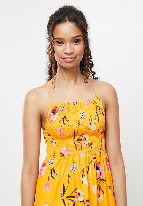 dailyfriday - Asymmetrical maxi dress - yellow 